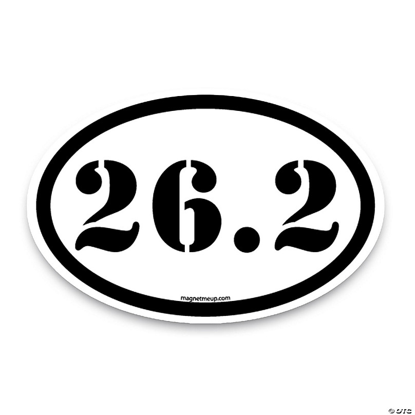 Number 26 White Black Stickers, Magnet