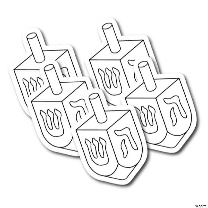 Hanukkah Dreidel Self-Adhesive Foam Shapes for Arts & Craft Projects, Hanukkah Arts and Craft Project