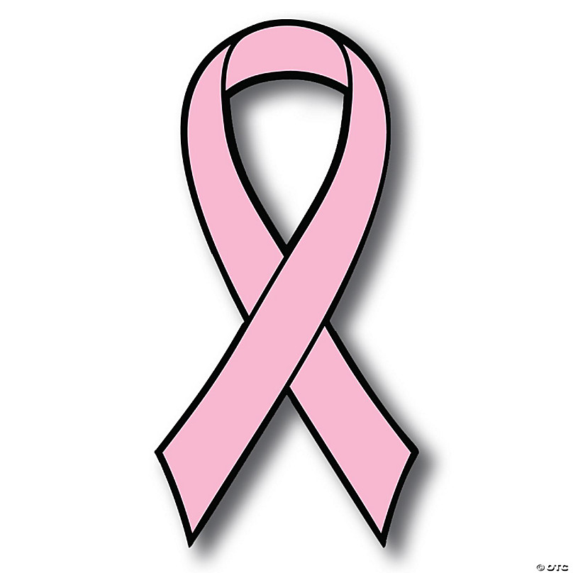 Set of pink ribbons. Breast cancer awareness ribbons collection
