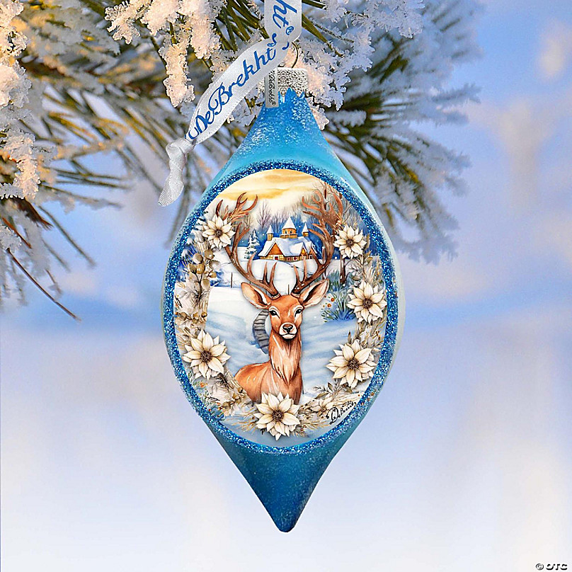 G. Debrekht Mer Angel Glass Ornament by Josephine Wall Coastal Sea-Life  Decor