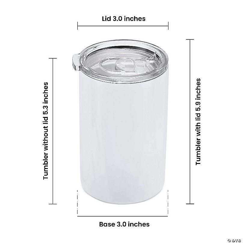 MakerFlo 20 oz Thick Sublimation Blank Tumbler with Splash Proof Lid & Straw, DIY Gifts, 1 PC