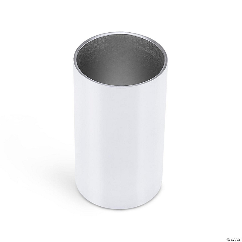 Makerflo 30 oz Skinny Sublimation Blank Steel Tumblers, 1 PC, White Color