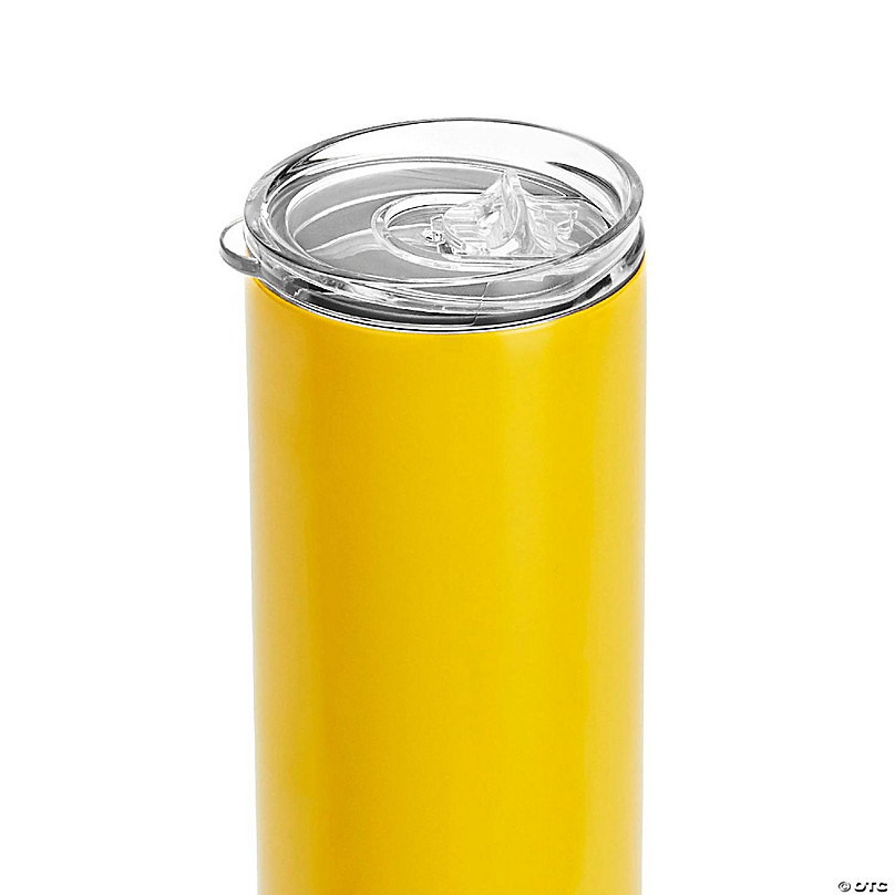 20 oz. Yellow Powder Coated Tumbler