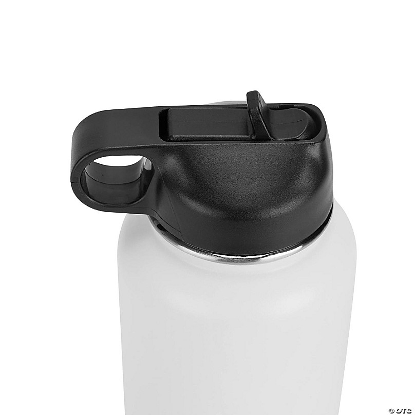 32oz Sublimatable Metallic Glitter Hydro Handle Bottle - White