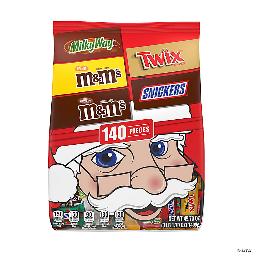 M&M's Holiday Milk Chocolate Christmas Candy Fun Size 11 Ounce Bag, Christmas