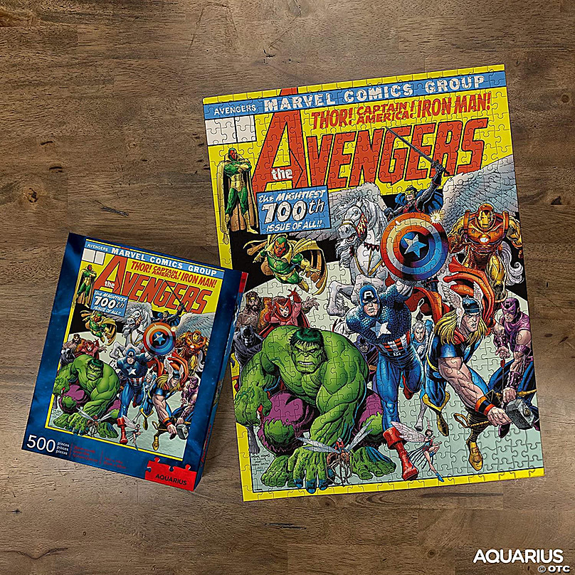 Marvel Avengers Comic Cover 500 Piece Jigsaw Puzzle