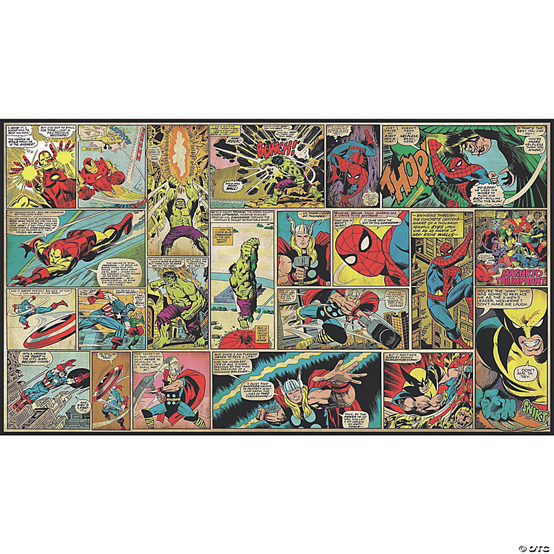 Marvel Classics Comic Panel Mural | Oriental Trading