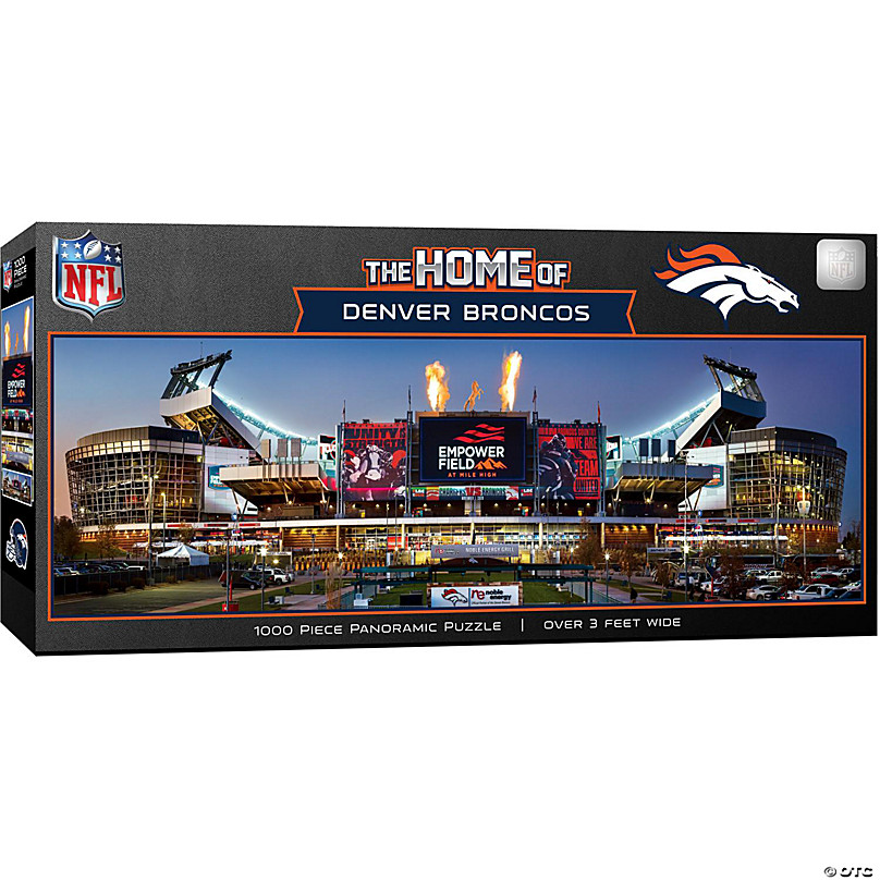 MasterPieces 1000 Piece Sports Jigsaw Puzzle - NFL Denver Broncos Stadium  View Panoramic - 13x39