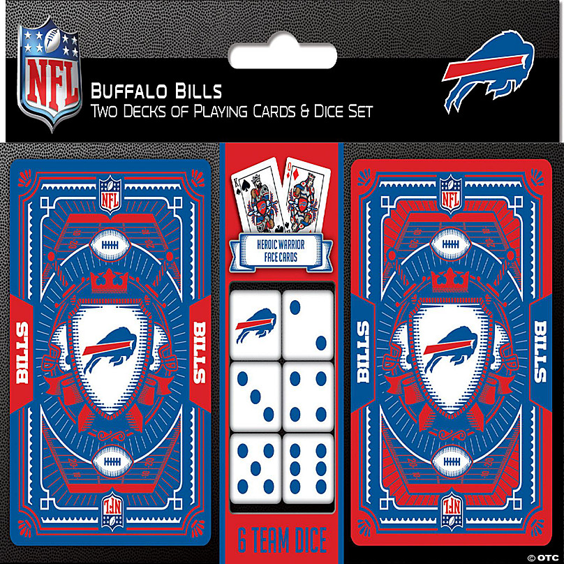 MasterPieces Buffalo Bills 2pk Cards/Dice Set