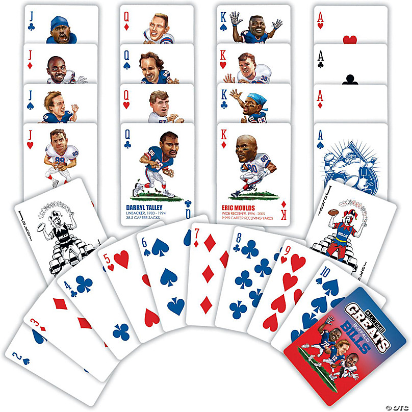MasterPieces Buffalo Bills All-Time Greats Playing Cards