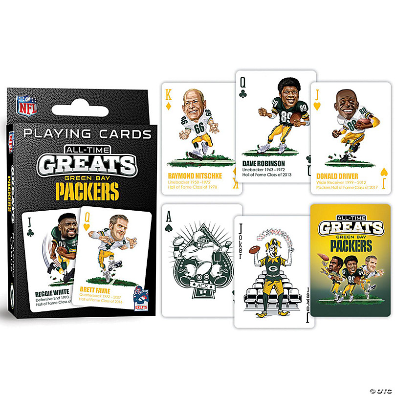 MasterPieces Green Bay Packers All-Time Greats Playing Cards