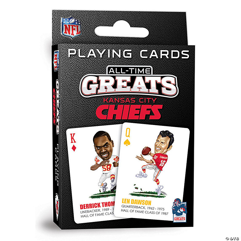 MasterPieces Officially Licensed NFL Kansas City Chiefs Playing Cards - 54  Card Deck for Adults