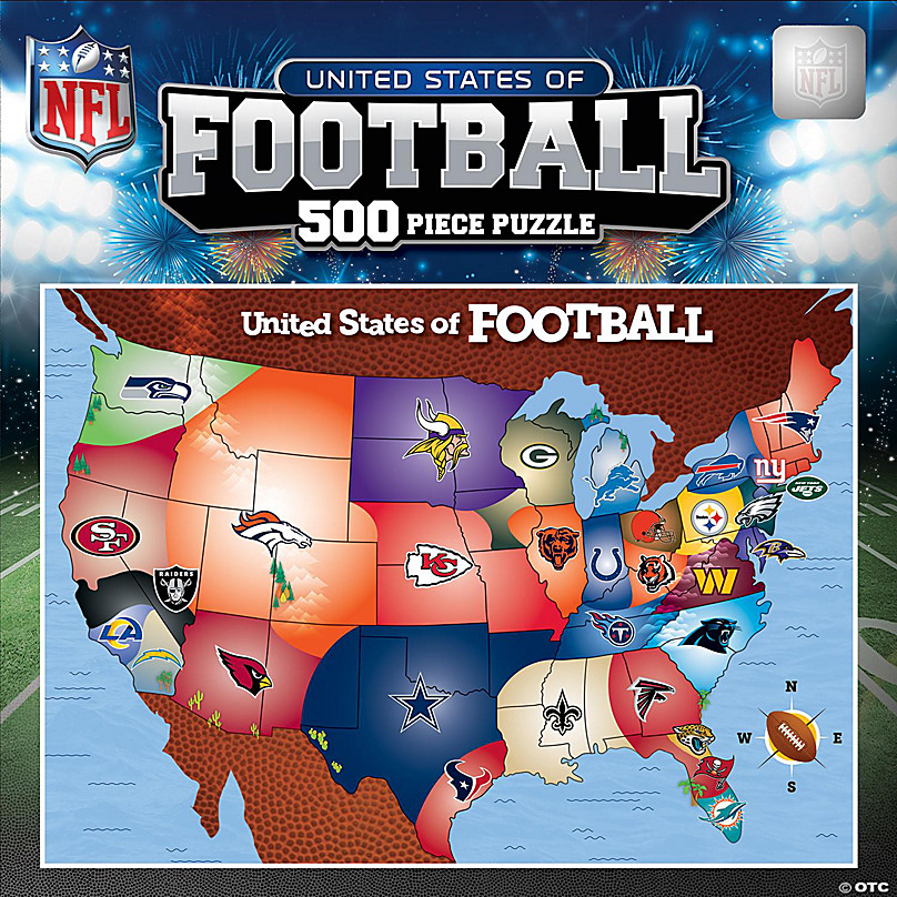 Denver Broncos NFL Helmet Shaped 500 pc Puzzle by Masterpieces Puzzles