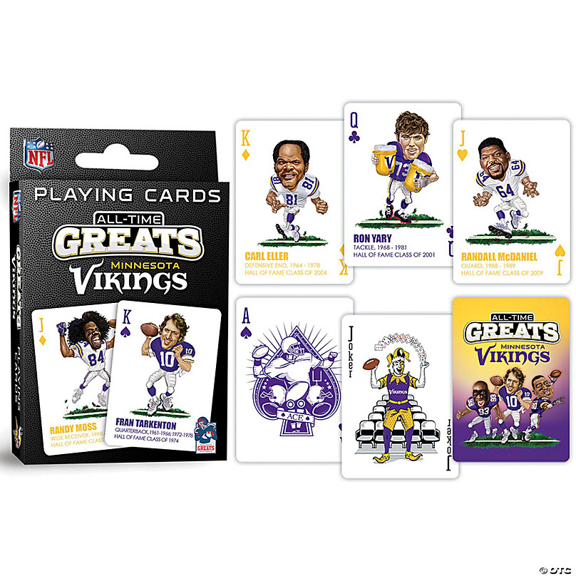 MasterPieces Minnesota Vikings All-Time Greats Playing Cards