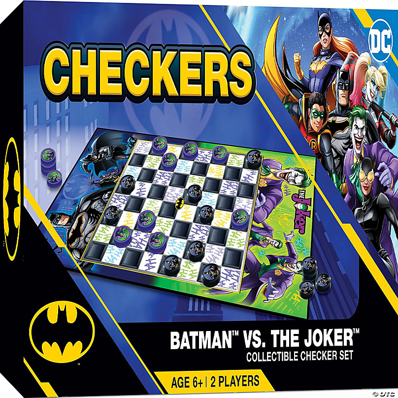 MasterPieces Officially licensed Batman Checkers Board Game for Families  and Kids ages 6 and Up | Oriental Trading