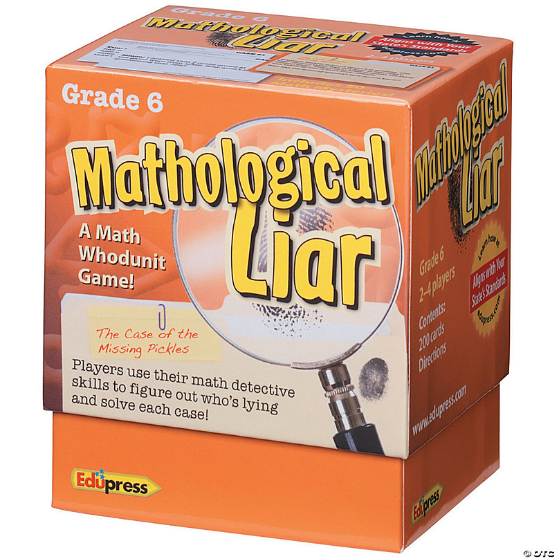 Mathological Liar Game 6th Grade Oriental Trading