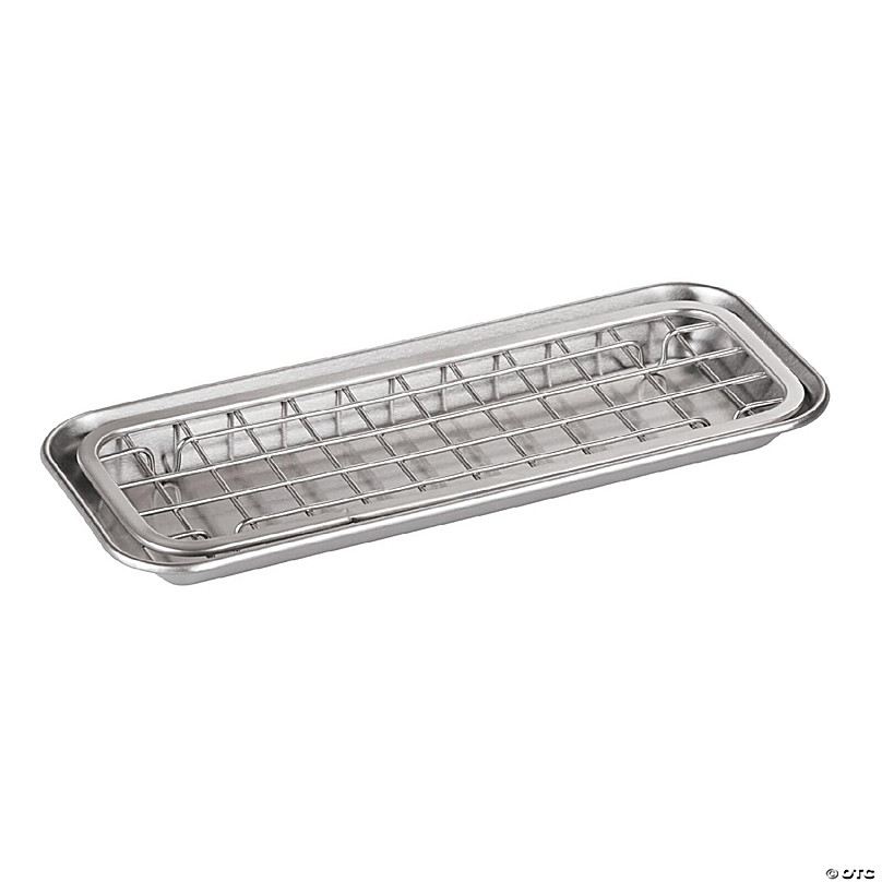 iDesign Stainless Steel 2-Piece Sponge Tray