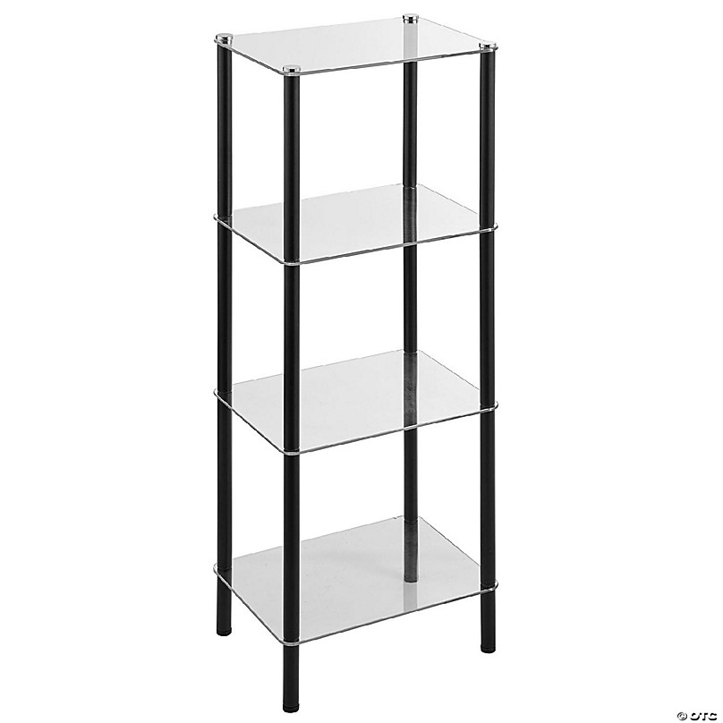 https://s7.orientaltrading.com/is/image/OrientalTrading/FXBanner_808/mdesign-4-tier-glass-metal-standing-shelf-organizer-display-unit-black-clear~14238494.jpg