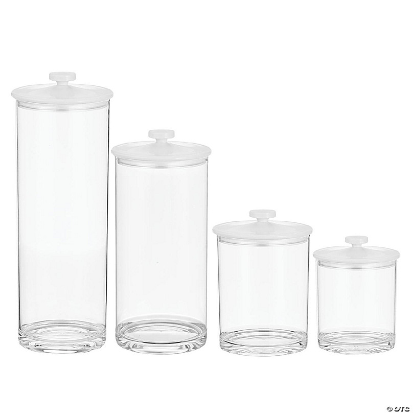 mDesign Kitchen Airtight Apothecary Acrylic Canister