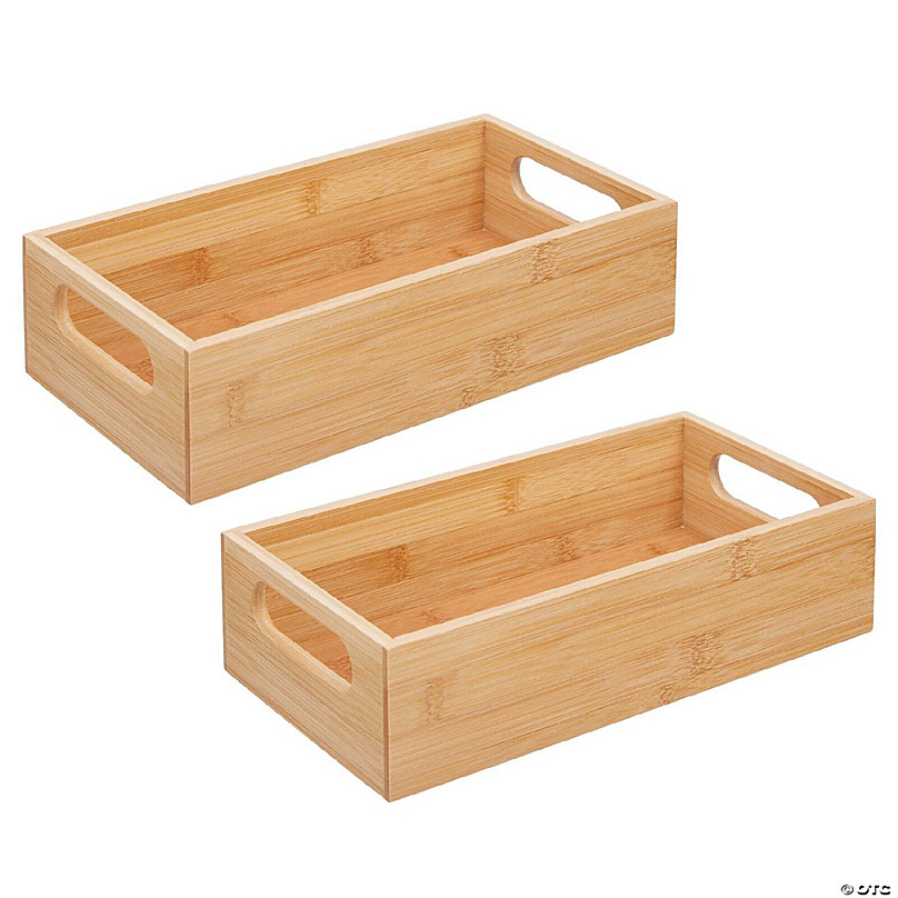 Woodpeckers Crafts, DIY Unfinished Wood Set of 6 Rectangular Trays with No  Handles, Pack of 2