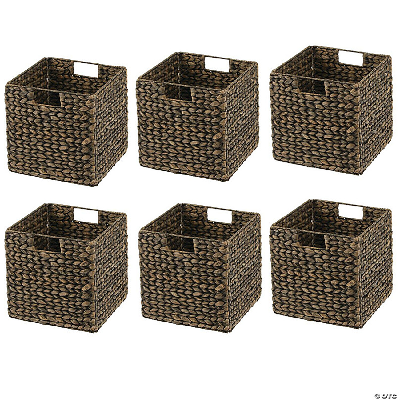 mDesign Metal Wire Food Organizer Storage Bin - 4 Pack - Black