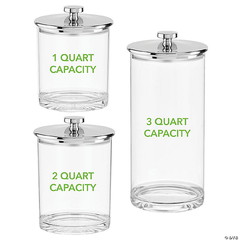 Buy Wholesale China 5826ms3 Acrylic Storage Jar Airtight Canister With  Airtight Lid Plastic Cookie Jar A Set Of 3 & Acrylic Airtight Jar Storage  Container at USD 7.29