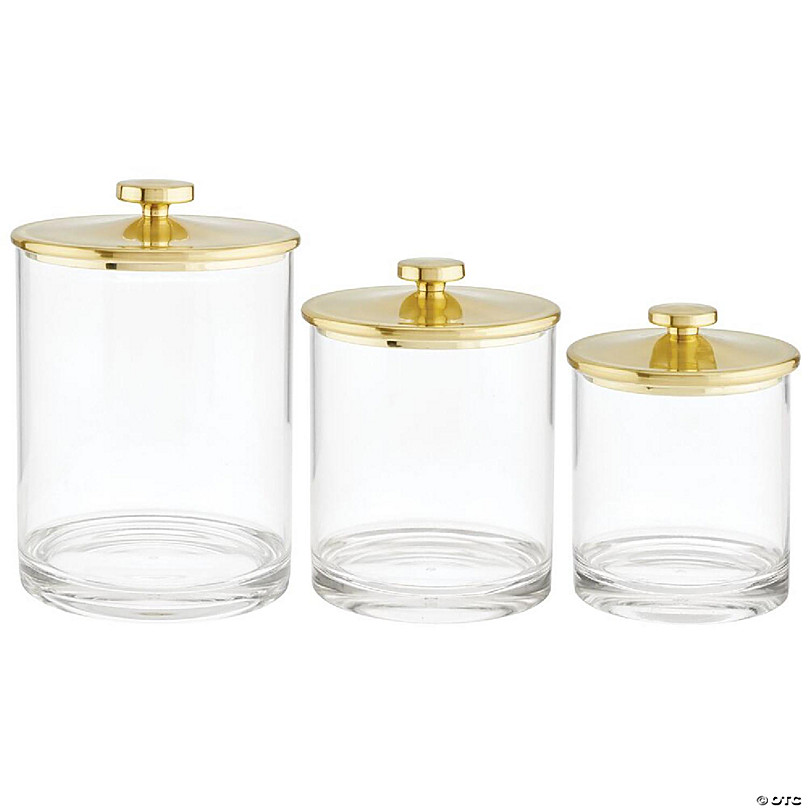 https://s7.orientaltrading.com/is/image/OrientalTrading/FXBanner_808/mdesign-plastic-apothecary-canister-jar-organizer-set-of-3-clear-soft-brass~14395376.jpg