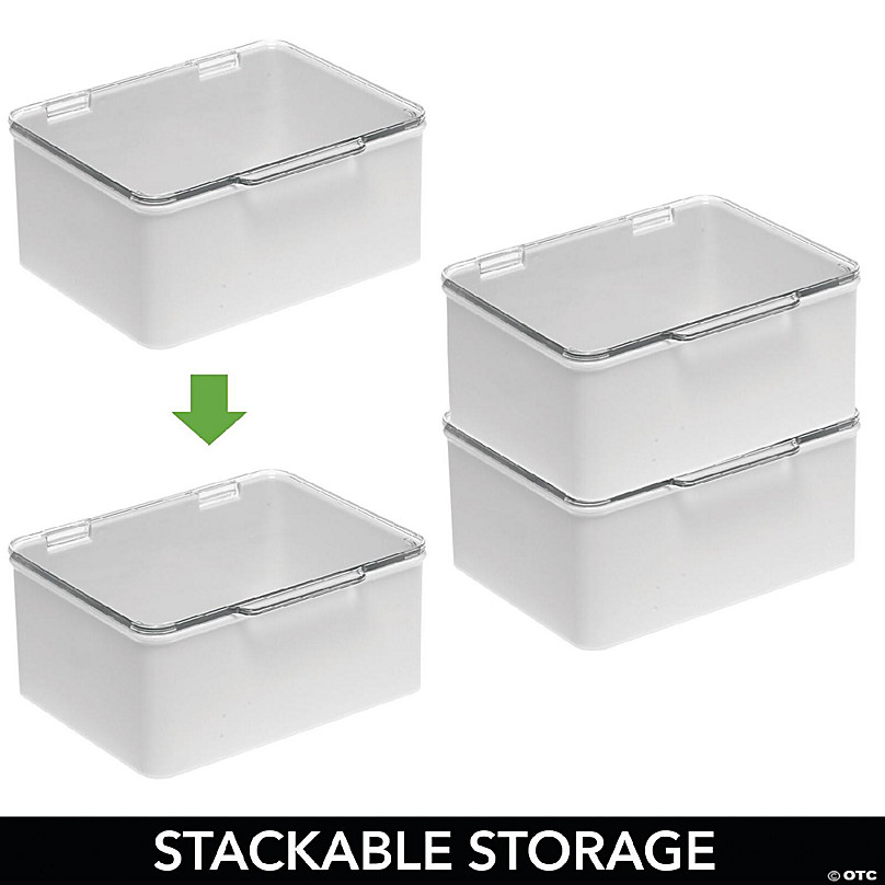 https://s7.orientaltrading.com/is/image/OrientalTrading/FXBanner_808/mdesign-plastic-craft-room-stackable-storage-box-hinge-lid-4-pack-gray-clear~14238551-a03.jpg