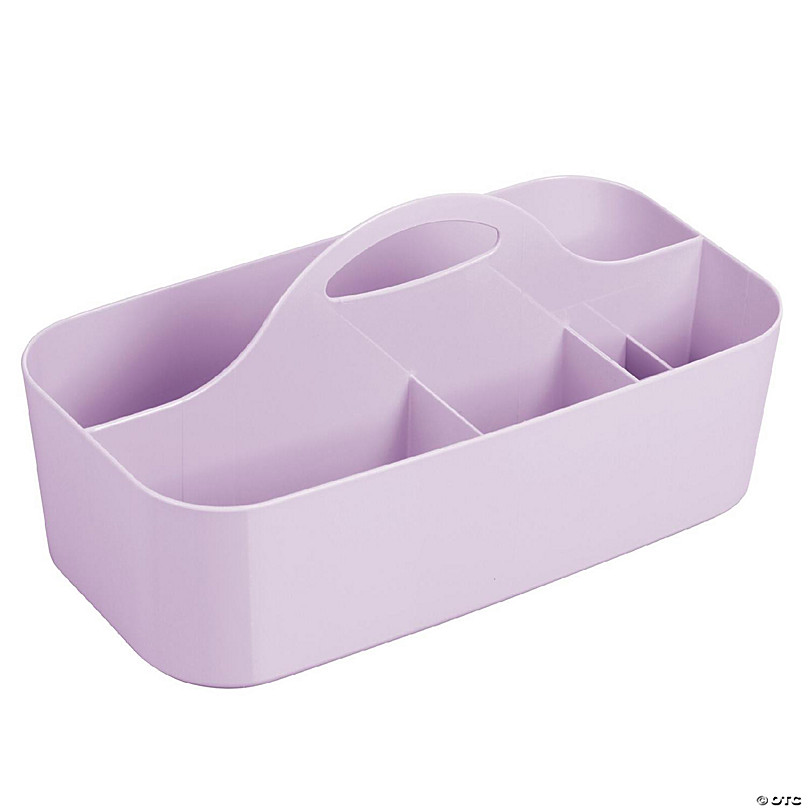 https://s7.orientaltrading.com/is/image/OrientalTrading/FXBanner_808/mdesign-plastic-divided-nursery-organizer-basket-caddy-with-handle-light-purple~14286221.jpg