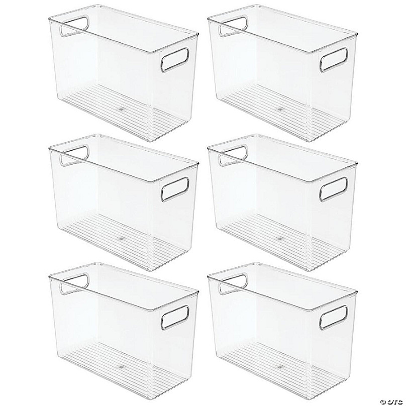 mDesign Plastic Kitchen Pantry Storage Organizer Container Bin - 8 Pack ...