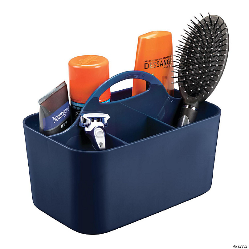 https://s7.orientaltrading.com/is/image/OrientalTrading/FXBanner_808/mdesign-plastic-shower-caddy-storage-organizer-basket-with-handle-navy-blue~14366807-a01.jpg