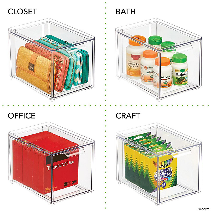 https://s7.orientaltrading.com/is/image/OrientalTrading/FXBanner_808/mdesign-plastic-stackable-kitchen-pantry-organizer-with-drawer-8-pack-clear~14366859-a02.jpg