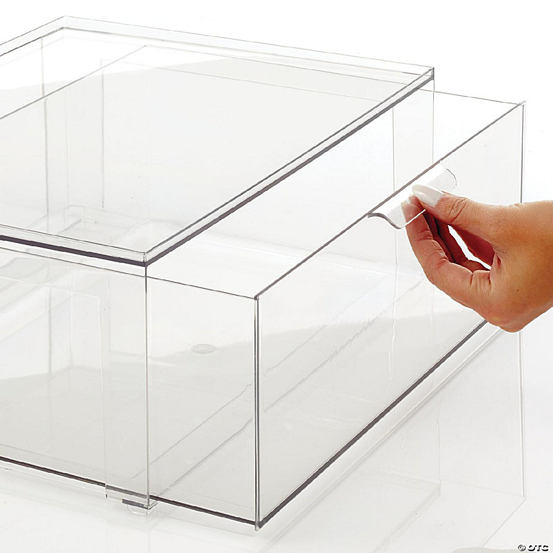 https://s7.orientaltrading.com/is/image/OrientalTrading/FXBanner_808/mdesign-plastic-stackable-kitchen-storage-organizer-with-drawer-4-pack-clear~14366790-a02.jpg