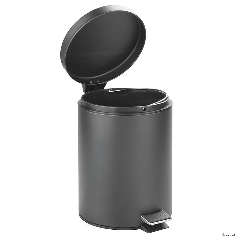 https://s7.orientaltrading.com/is/image/OrientalTrading/FXBanner_808/mdesign-small-1-3-gallon-round-metal-step-trash-can-liner-handle-dark-gray~14285363.jpg