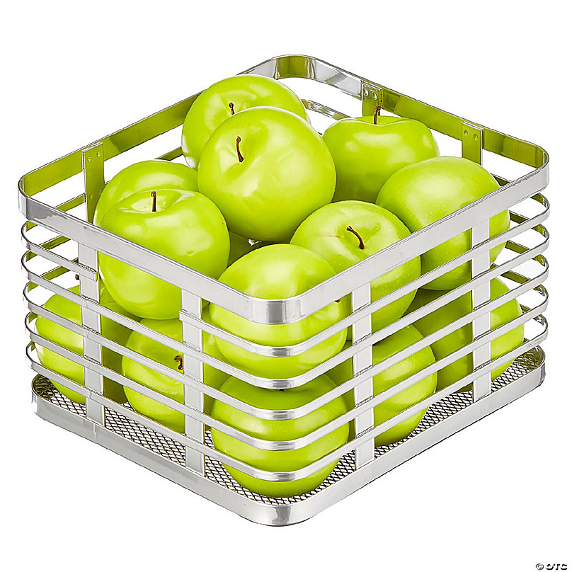 Mdesign Small Metal Wire Organizer Basket For Kitchen, 6 Pack