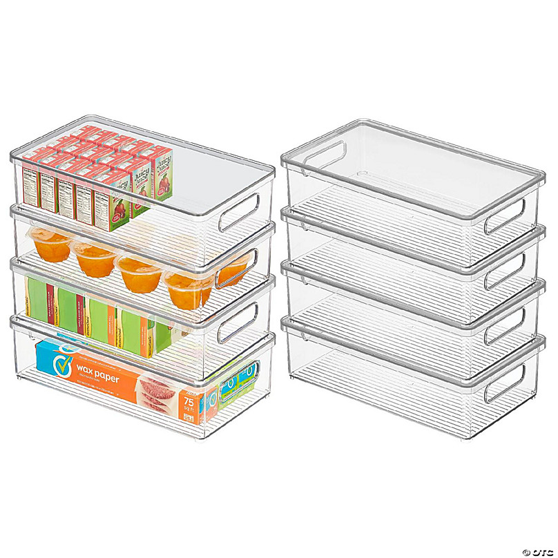 mDesign Plastic Stackable Kitchen Food Storage Box with Hinged Lid -  ShopStyle