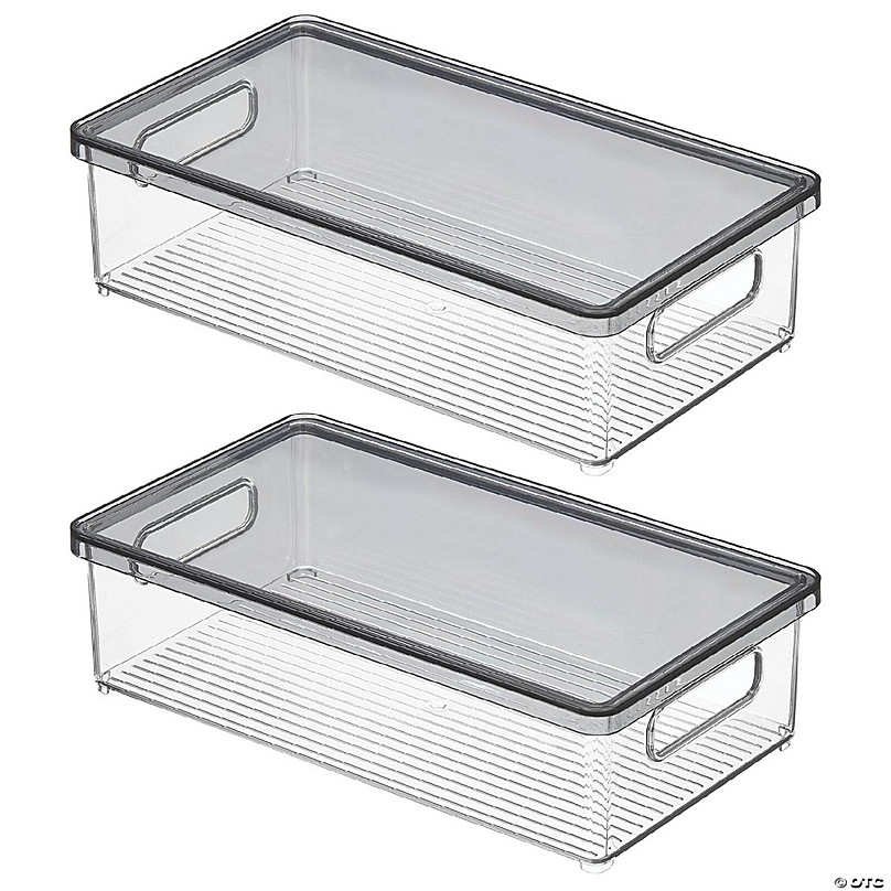 https://s7.orientaltrading.com/is/image/OrientalTrading/FXBanner_808/mdesign-small-plastic-stacking-kitchen-box-handles-lid-2-pack-clear-dark-gray~14287226.jpg