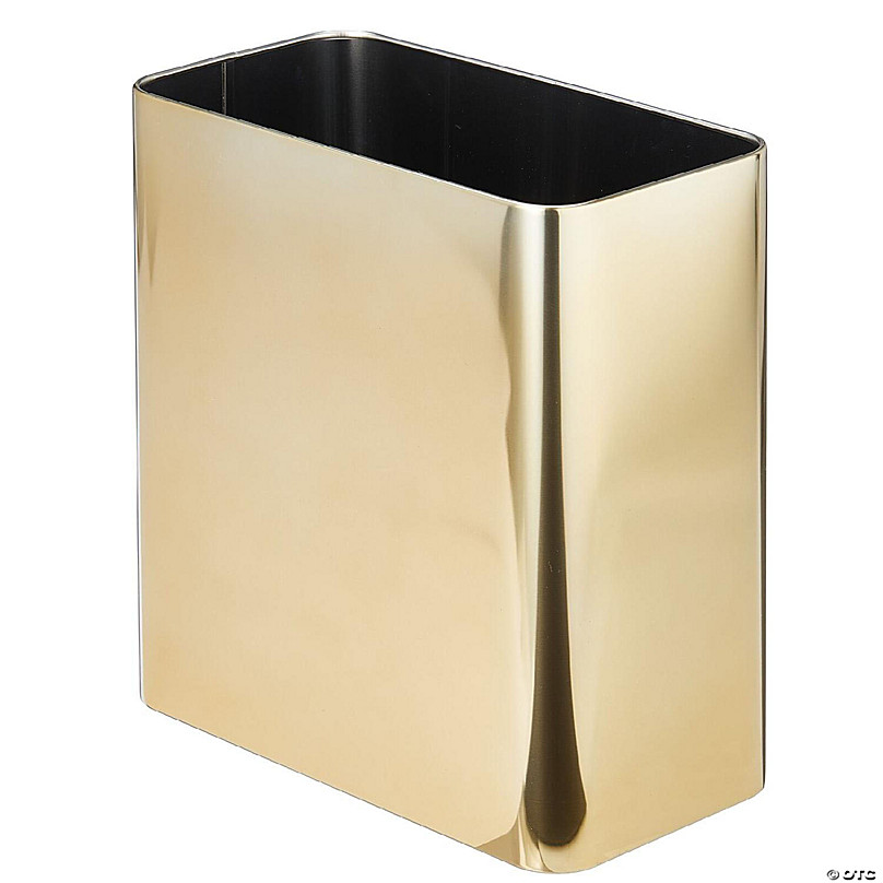 https://s7.orientaltrading.com/is/image/OrientalTrading/FXBanner_808/mdesign-stainless-steel-slim-rectangular-2-6-gal--10-l--waste-basket-soft-brass~14285073.jpg