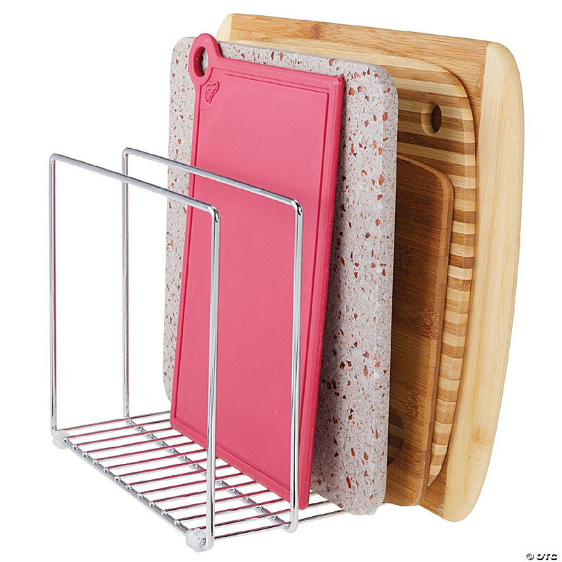 https://s7.orientaltrading.com/is/image/OrientalTrading/FXBanner_808/mdesign-steel-storage-tray-organizer-rack-for-kitchen-cabinet-2-pack-chrome~14238321-a03.jpg