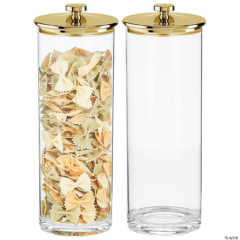 https://s7.orientaltrading.com/is/image/OrientalTrading/FXBanner_808/mdesign-tall-kitchen-apothecary-airtight-canister-jars-2-pack-clear-soft-brass~14399703-a01.jpg