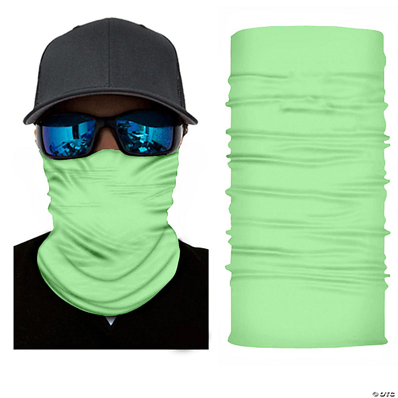 Mechaly Face Cover Neck Gaiter with Dust and Sun UV Protection Breathable  Tube Neck Warmer (Neon Green)