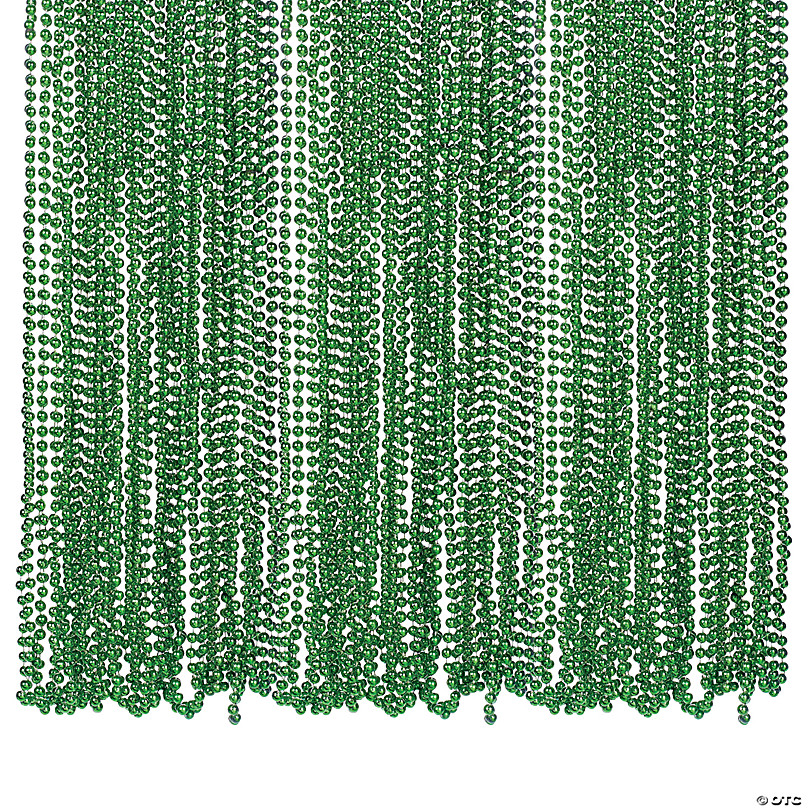240 PC 30 Bulk Shades of Green Beaded Necklaces