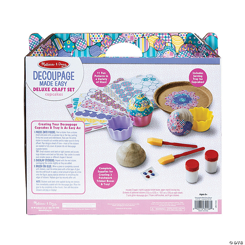 melissa and doug decoupage cupcakes