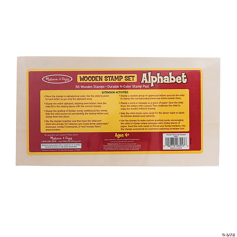 Melissa & Doug® Alphabet Stamp Set