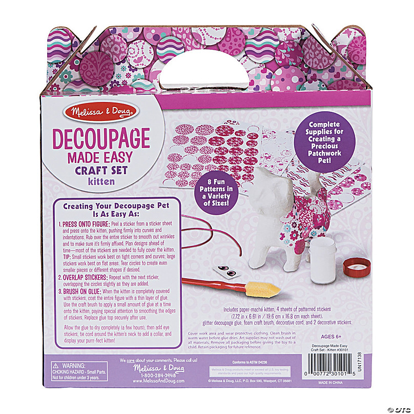 melissa and doug decoupage kitten