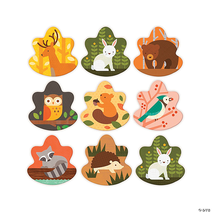 Forest Animals Memory Game Printed with Vegetable Inks Fun-Shaped Pieces New 