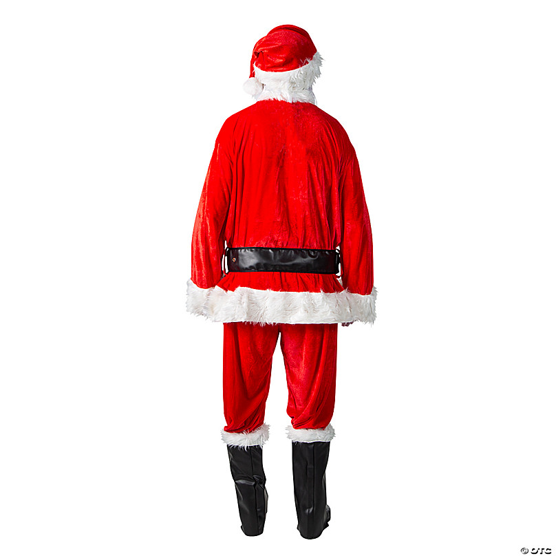 Men s Complete Velour Santa Suit Costume Oriental Trading