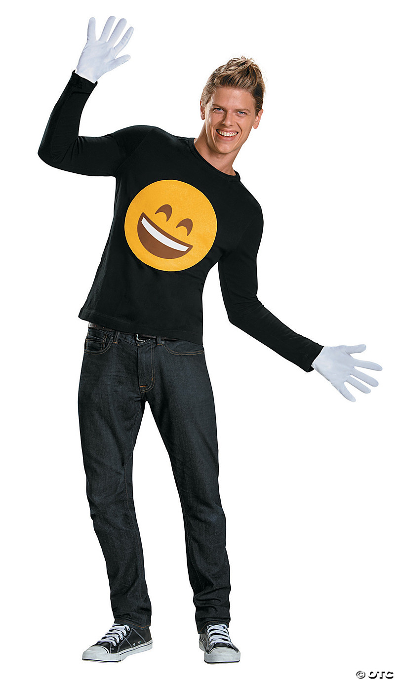 Men's Emoji Smile Costume Kit