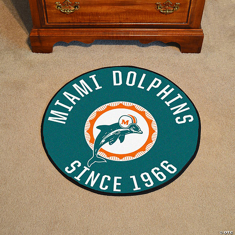 Miami Dolphins Rug, Dolphins Door Mat, Welcome Mat