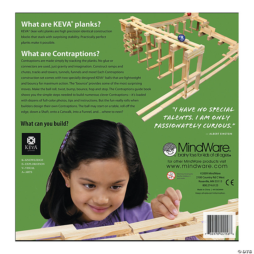 Keva Contraptions 200 Plank Set 2009 MindWare Ages 7 for sale online 